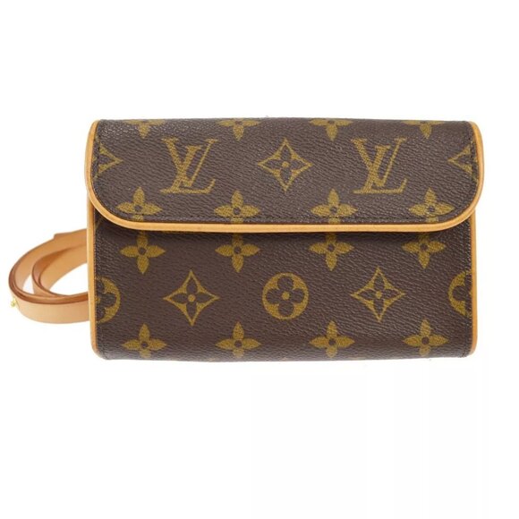 Louis Vuitton POCHETTE FLORENTINE BUM BAG #S MONOGRAM - Picture 1 of 8
